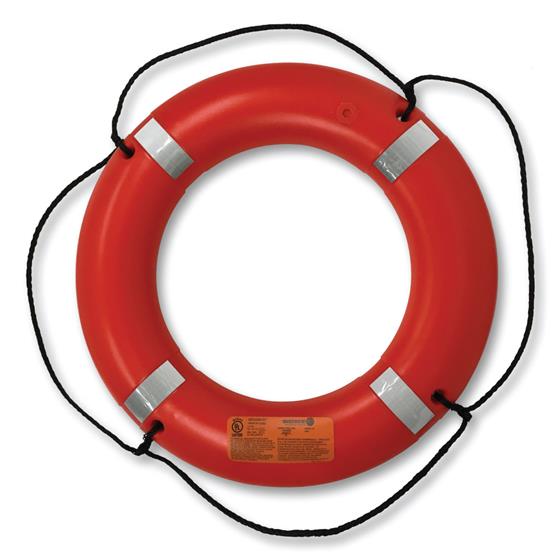 30″ Orange Lifering with Reflective Tape - USCG/SOLAS/MED/TC DX0325D