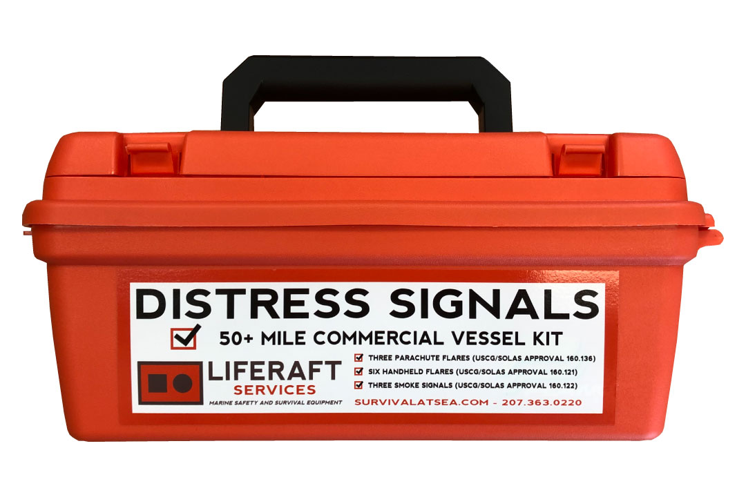 USCG Approved 50+ Mile Commercial Flare Kit PW-50M-KIT