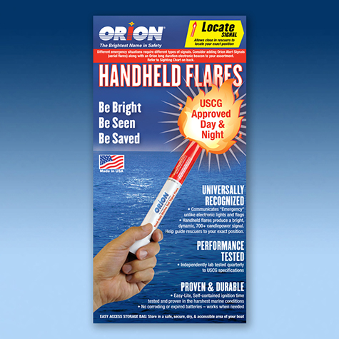 Orion Marine Locator Handheld Red Flare, 4-Pack