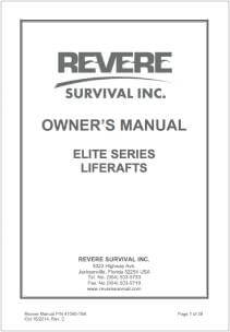 Revere Elite Series Owner's Manual