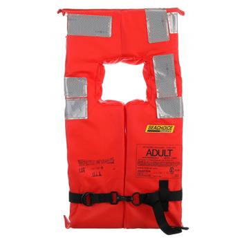 Seachoice 85900 Type I Commercial Offshore Vest With SOLAS Reflective Tape, Adult